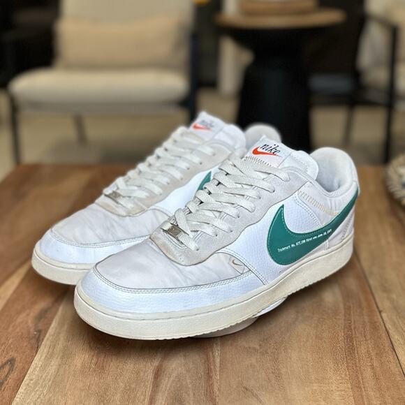 Nike Court Vision Low Premium \'First Use - White Green Noise\' DJ2001-100 Size 12 main image 7